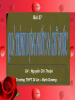 Bài 27. Quá trình dựng nước và giữ nước