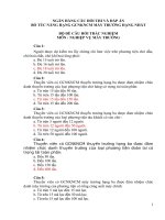 Ngân hàng câu hỏi thi và đáp án bổ túc nâng hạng giấy chứng nhận khả năng chuyên môn (GCNKNCM) máy trưởng hạng nhất