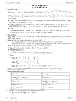 ĐỀ THI TÍCH PHÂN