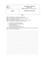 KIỂM TRA 1 TIẾT GDCD Giữa HKII