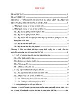 Nghiên cứu khoa học - Đề tài về Thực trạng về cơ sở vật chất và chất lượng dịch vụ của khu nội trú một số trường đại học ở trung tâm thành phố Hà Nội hiện nay