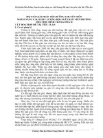 Giải pháp bồi dưỡng chuyên môn nâng cao chất lượng đội ngũ cho giáo viên bậc tiểu học trường tiểu học đinh trang hòa 2