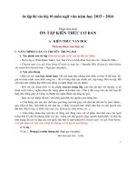 ôn tập thi vào lớp 10 môn ngữ văn năm học 2015 - 2016