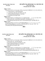 KIỂM TRA GIỮA CHƯƠNG III -HÌNH HỌC NÂNG CAO