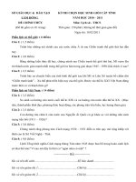 đề thi HSG Sử 9 tỉnh năm 2010 - 2011