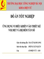 ỨNG DỤNG VI ĐIỀU KHIỂN VÀO THIẾT KẾ VOLMET VÀ BỘ ĐẾM TẦN SỐ