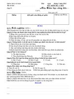 Tiết 26-KIỂM TRA VIẾT GDCD 9(kì 2)