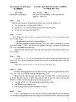 Đề dự bị hSG Hóa 9 tỉnh năm 2010 - 2011