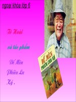 tác giả Tô Hoài và tác phẩm Dế Mèn Phưu lưu ký .