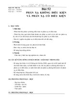 Bài 52. Phan xa khong dieu kien va phan xa co dieu kien