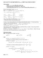 bt về tập hợp điểm biểu diễn cho số phức