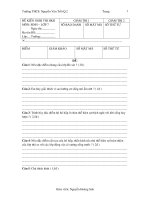 BO DE KIEM TRA 1 Tiet hoc ki 2