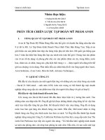 BÀI TẬP NHÓM QUẢN TRỊ DOANH NGHIỆP THƯƠNG MẠI PHÂN TÍCH CHIẾN LƯỢC TẬP ĐOÀN MỸ PHẨM AVON