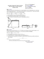 BỘ ĐỀ THI CƠ HỌC ỰNG DỤNG A