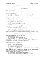 Đề cương ôn tập toán 9(sử dụng tài liệu mới của SGD Hà Tĩnh)