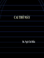 Bài giảng cai thở máy   BS  ngô chí hiếu