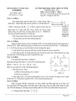 ĐỀ THI HSG  LỚP 9 MÔN VẬT LÝ TỈNH LÂM ĐỖNG