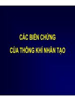 Bài giảng Các biến chứng của thông khí nhân tạo