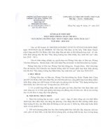 Số: 07/KHLT - PGDĐT-PVHTT - HĐ - HLHPN - HKH ngày 20/10/2010 Kế hoạch phối hợp phong trào thi đua ....