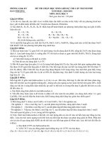 Đề thi chọn đội tuyển thi thành phố 2010-2011