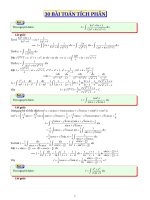 30 bài tập tích phân ôn thi đại học