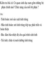 Bài 60: CƠ QUAN SINH DỤC NỮ