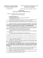 Hướng dẫn báo cáo tổng kết năm học 2010-2011