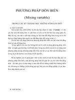 pp dồn biến giải bdt