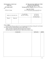 ĐỀ VÀ ĐA THI HSG GIẢI TOÁN HÓA ĐĂKLĂK 2011