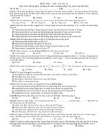 kiểm tra vật lí 12 lần 1 HK2 - có đáp án