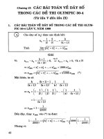 Giới hạn của dãy số - các bài toán thi olympic 30/4