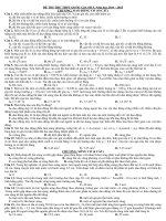 đề thi thử thpt quốc gia phần dao động cơ học