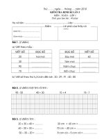 Kiểm tra Giữa HK II - Toán 1 (90)