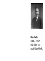 Bài tập mẫu nguyên tử Bo