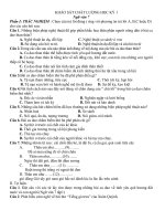 khảo sát ngữ văn 7 học kỳ 1