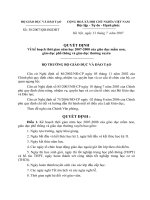 Khung kế hoạch năm học 2007-2008