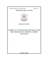 Nghiên cứu hoạt tính một số yếu tố đông máu và kháng đông sinh lý trên bệnh nhân huyết khối tĩnh mạch sâu