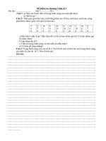 Đề kiểm tra chương 3 Đại số 7