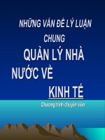 ly luan chung quan lý nhà nước về kinh tế