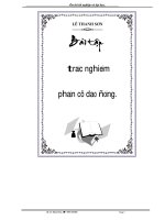 bài tập trắc nghiệm phần dao động cơ