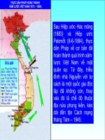 Thực dân pháp chiếm Bắc kì ...