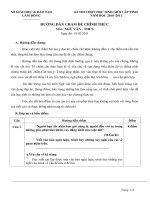 Đáp án chính thức HSG Văn 9 Tỉnh năm 2010 - 2011