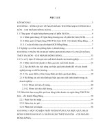 PHÂN TÍCH HOẠT ĐỘNG KINH DOANH CỦA NGÂN HÀNG TMCP SÀI GÒN – CHI NHÁNH HỒNG BÀNG