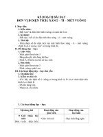 đơn vi đo diện tích Xăng - ti - mét vuông