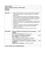 College graduate functional  CV sinh viên mới tốt nghiệp đại học