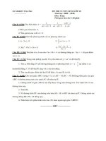 Đề thi tuyển sinh vào lớp 10 tỉnh Cần Thơ năm 2009 - 2010