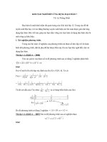 Ứng dụng đạo hàm giải câu phân loại - đề đại học