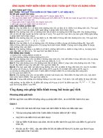 Ứng dụng phép biến hình để giải toán quỹ tích