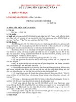 ĐỀ CƯƠNG ÔN TẬP NGỮ VĂN 9 - NĂM HỌC 2014 – 2015