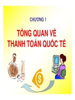 Bài giảng tổng quan về thanh toán quốc tế